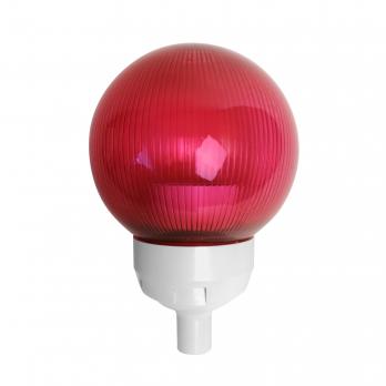 UFP-P150-N60 RED-WHITE Основание с переходником на трубу D20мм и с красным плафоном D150мм. для изготовления ростовых цветов. Белый. ТМ Uniel