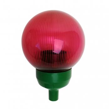 UFP-P150-N60 RED-GREEN Основание с переходником на трубу D20мм и с красным плафоном D150мм. для изготовления ростовых цветов. Зеленый. ТМ Uniel