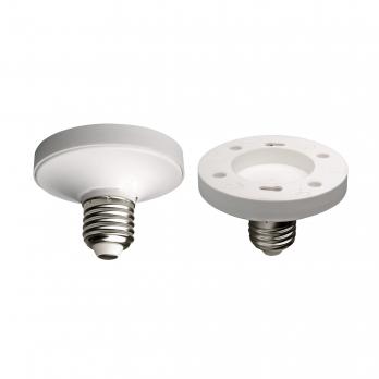 LH27-GX53 Переходник с цоколя Е27 на GX53. Материал корпуса PBT