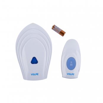 UDB-Q029 W-R1T1-16S-80M-WH Звонок беспроводной. 36 мелодий. Световая индикация. Радиус действия 80 метров. Блистерная упаковка. Белый. TM Volpe.