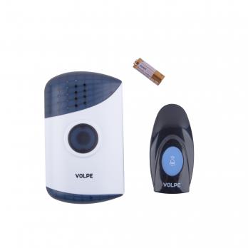 UDB-Q024 W-R1T1-16S-100M-WH Звонок беспроводной. 36 мелодий. Световая индикация. Радиус действия 100 метров. Блистерная упаковка. Белый. ТМ Volpe.