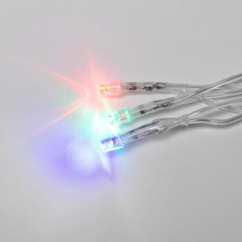 ULD-B3010-200-DTA MULTI IP20 Бахрома светодиодная с контроллером. 3 м. 200 светодиодов. Разноцветный свет. Провод прозрачный. TM Uniel.