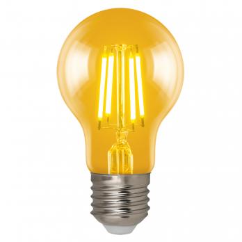 LED-A60-6W-GOLDEN-E27 GLV21GO Лампа светодиодная Vintage. Форма A. золотистая колба. Картон. ТМ Uniel