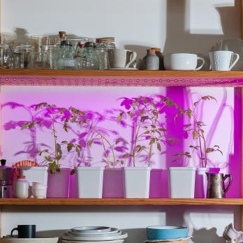 ULS-P76-2835-42LED-m-IP65-2M-SPSB RRP18C00 Комплект светодиодной ленты 2м. Спектр для рассады и цветения. Адаптер 18Вт. Блистер. TM Uniel