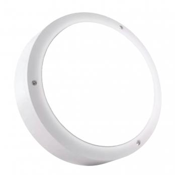 ULW-K15A 25W-5000K IP54 WHITE Светильник светодиодный влагозащищенный. Круг. Белый свет 5000K. 3000Лм. 220X70мм. Корпус белый. ТМ Uniel.