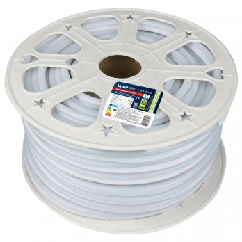 ULS-N21-2835-120LED-m-8mm-IP67-220V-8W-m-50M-GREEN Светодиодная гибкая герметичная лента. NEON. Бобина 50 м. Зеленый свет. TM Uniel.