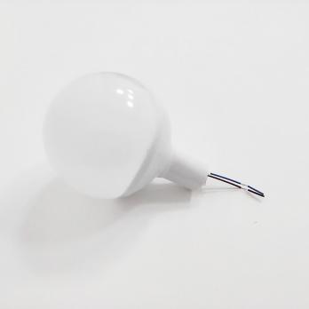 UFP-R80-N62-G4 OPAL-WHITE Kit for the manufacture of decorative lamp: diffuser opal D80mm. base with pipe adapter D16mm. cartridge G4. White. TM Uniel