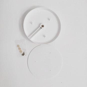 UFP-T60N WHITE Stand D150mm for the manufacture of a table lamp. under the pipe D16mm. White. TM Uniel