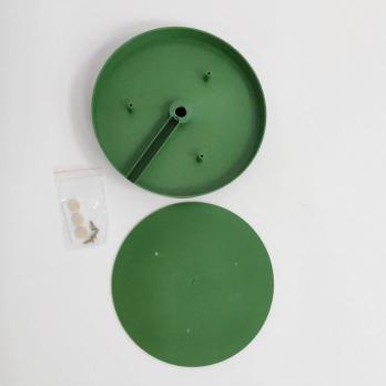 UFP-T60N GREEN Stand D150mm for the manufacture of a table lamp. under the pipe D16mm. Green. TM Uniel