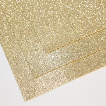 VR-FE4 40T13-S60X70-HPL16EG027 Glitter Oro bianco-Белое золото Фоамиран глиттерный. толщина 1.5мм. лист 60x70см. в пачке из 10 листов. TM Volpe Rosa