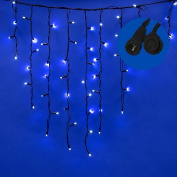 ULD-B3010-200-TBK WHITE IP67 Бахрома светодиодная с эффектом мерцания. 3м. Соединяемая. 200 светодиодов. Белый свет. Провод черный. TM Uniel.