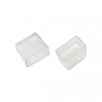 UCW-N22 CLEAR 025 POLYBAG Изолирующий зажим заглушка для светодиодных лент ULS-N22 RGB NEON 220В. 10x18мм. Цвет прозрачный. 25 штук в пакете. TM Uniel
