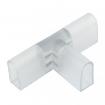 UTC-K-32-N21 CLEAR 010 POLYBAG Соединитель контактный Т-образный для светодиодных лент ULS-N21 NEON 220В. 8x16мм. 2 контакта. Цвет прозрачный. 10 штук в пакете. TM Uniel