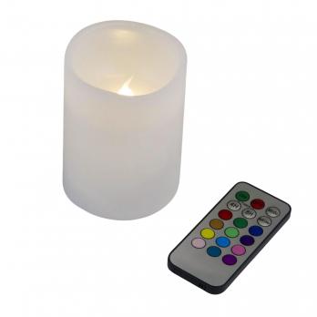 ULD-F052 RGB RC CANDLE Фигура светодиодная Свеча на батарейках 2АА не в-к. 7.5х10 см. 1 светодиод. RGB свет. Пульт ДУ в-к. TM Uniel