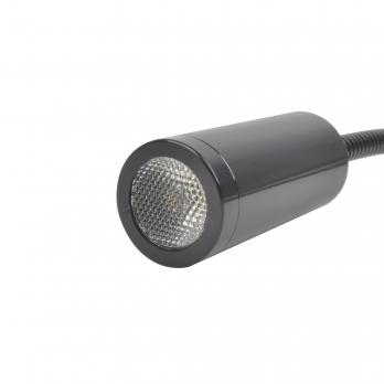 ULT-F21-3W-4000K IP20 BLACK Светильник светодиодный настенный гибкий для интерьерного освещения. 85-265В. Белый свет 4000К. Черный. TM Uniel