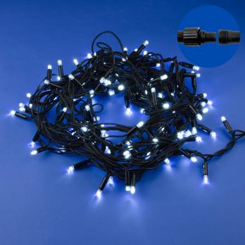 ULD-S1000-120-TBK WHITE IP67 Гирлянда светодиодная с эффектом мерцания. 10м. Соединяемая. 120 светодиодов. Белый свет. Провод черный. TM Uniel.