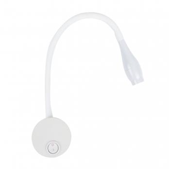 ULT-F22-3W-4000K IP20 WHITE Светильник светодиодный настенный гибкий для интерьерного освещения. 85-265В. Белый свет 4000К. Белый. TM Uniel