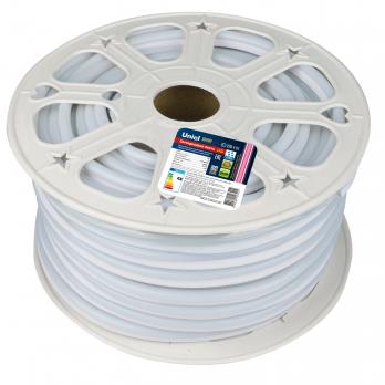 ULS-N21-2835-120LED-m-8mm-IP67-220V-8W-m-50M-PINK Светодиодная гибкая герметичная лента. NEON. Бобина 50 м. Розовый свет. TM Uniel.