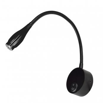 ULT-F22-3W-4000K IP20 BLACK Светильник светодиодный настенный гибкий для интерьерного освещения. 85-265В. Белый свет 4000К. Черный. TM Uniel