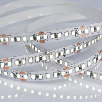 ULS-2835-168LED-m-10mm-IP20-DC24V-14W-m-5M-6500K Гибкая светодиодная лента на самоклеящейся основе. Катушка 5 м. в герметичной упаковке. Белый свет 6500K. ТМ Uniel.