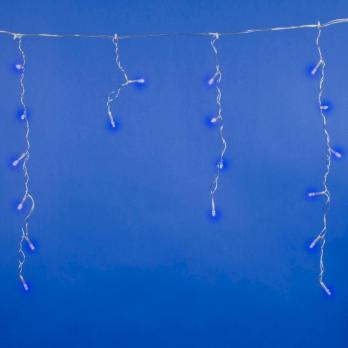 ULD-B1805-048-DTA BLUE IP20 Бахрома светодиодная. 1.8м. 48 светодиодов. Синий свет. Провод прозрачный. ТМ Uniel