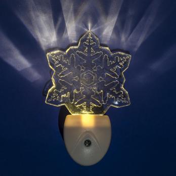 DTL-315 Цветок-White-Sensor Светильник-ночник. С фотосенсором день-ночь. Белый. ТМ Uniel