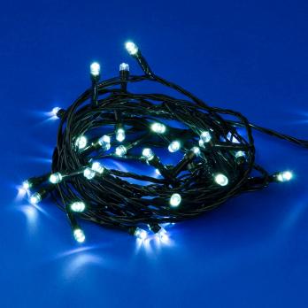 ULD-S0500-050-DGA WHITE IP20 Гирлянда светодиодная. 5м. 50 светодиодов. Белый свет. Провод зеленый. ТМ Uniel