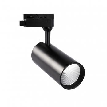 ULB-Q276 25W-4000К BLACK Светильник-прожектор светодиодный трековый. 2200 Лм. Белый свет 4000К. Корпус черный. ТМ Volpe.