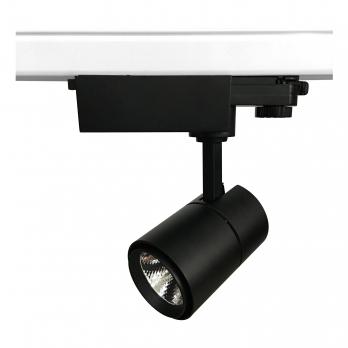 ULB-T52-10W-4000K-H BLACK Светильник-прожектор светодиодный трековый. 900 Лм. Белый свет 4000К. Корпус черный. ТМ Uniel