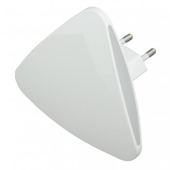 DTL-320 Треугольник-White-Sensor Светильник-ночник. С фотосенсором день-ночь. Белый. ТМ Uniel