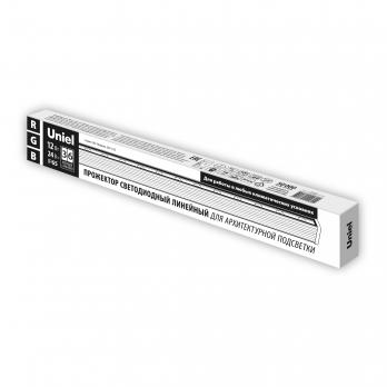 ULF-L52-12W-RGB-L50 DC24V IP65 SILVER Прожектор светодиодный линейный. 500мм. RGB. DC24V. Алюминий. TM Uniel