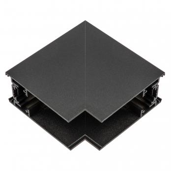 UBX-MS22-35 BLACK Коннектор для накладных магнитных шинопроводов. 35мм. Угловой. Вертикальный. Черный. ТМ Uniel