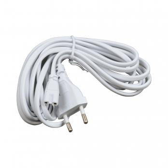 UCX-PT2-L10-300 WHITE 1 STICKER Провод для подключения светильника ULI-Px к сети 220В. 300 см. 2 контакта. Белый. ТМ Uniel