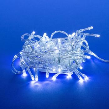 ULD-S0500-050-DTA WHITE IP20 Гирлянда светодиодная с контроллером. 5м. 50 светодиодов. Белый свет. Провод прозрачный. ТМ Uniel