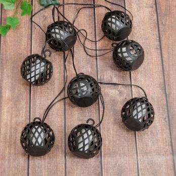 USL-S-120-PM2000 FIRE BALLS Садовая гирлянда на солнечной батарее Огненные шары. 80 светодиодов. Эффект пламени. 1xАА Ni-Mh аккумулятор в-к. IP44. TM Uniel