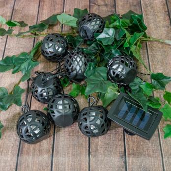 USL-S-120-PM2000 FIRE BALLS Садовая гирлянда на солнечной батарее Огненные шары. 80 светодиодов. Эффект пламени. 1xАА Ni-Mh аккумулятор в-к. IP44. TM Uniel