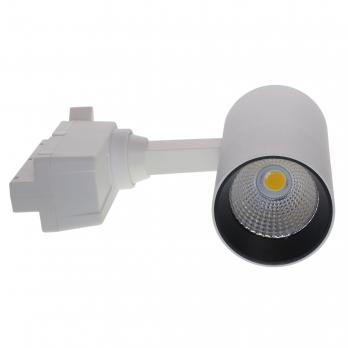 ULB-Q277 10W-4000К WHITE Светильник-прожектор светодиодный трековый. 800 Лм. Белый свет 4000К. Корпус белый. ТМ Volpe