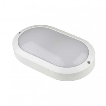 ULW-K14A 20W-5000K IP54 WHITE Светильник светодиодный влагозащищенный. Овал. Белый свет 5000K. 2400Лм. Корпус белый. ТМ Uniel.