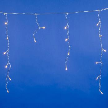 ULD-B1805-048-DTA WARM WHITE IP20  Бахрома светодиодная с контроллером. 1.8 м. 48 светодиодов.  Теплый белый свет. Провод прозрачный. TM Uniel.