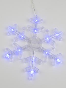 ULD-E1503-072-DTA BLUE IP20 SNOWFLAKES-3 Занавес фигурный светодиодный. 1.5х0.3м. 72 светодиода. Синий свет. Провод прозрачный. TM Uniel