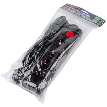 S-GCU4-3B BLACK Удлинитель серии Ultra. шнур 3м.. 4 гнезда. 16A. с-з. Черный. TM Uniel