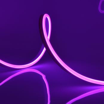 ULS-N11-2835-120LED-m-8mm-IP67-DC24V-10W-m-15M-PURPLE Светодиодная гибкая герметичная лента. NEON. Катушка 15м. в герметичной упаковке. Фиолетовый свет. ТМ Uniel