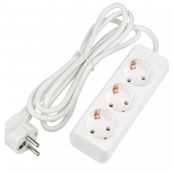 S-GCU3-2 WHITE Удлинитель серии Ultra. шнур 2м.. 3 гнезда. 16A. с-з. Белый. TM Uniel