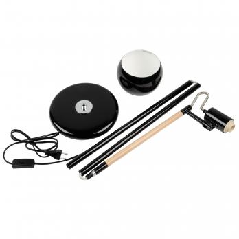 UML-T702 E14 BLACK Торшер напольный под лампу Е14. 60W. с регулировкой наклона. Механический выключатель. Черный. ТМ Uniel