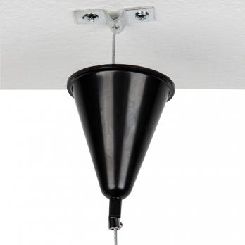 UFB-H41 BLACK 1 POLYBAG Набор для подвесного монтажа трехфазных шинопроводов. Цвет черный. TM Uniel.