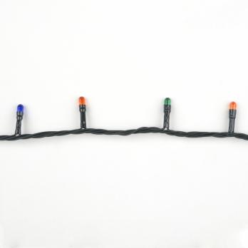 UDL-S1000-200-DGA MULTI IP20 MINI Гирлянда с контроллером. 10м. 200 миниламп накаливания. Разноцветный свет. Провод зеленый. TM Uniel.