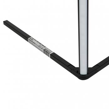 ULM-T630 10W-RGB-DIM-RC BLACK Торшер напольный светодиодный. 10W. RGB свет. Диммер. Пульт ДУ в-к. Черный. ТМ Uniel