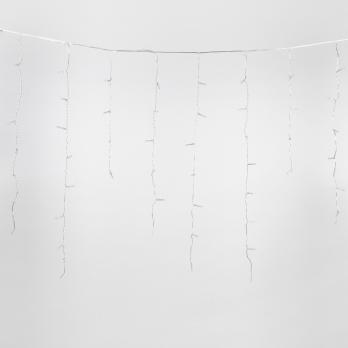 ULD-B12006-195-TTK WHITE IP44 Бахрома светодиодная с эффектом мерцания. 12м. Соединяемая. 195 светодиодов. Белый свет. Провод прозрачный. ТМ Uniel