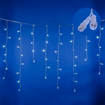 ULD-B10005-480-TTK WHITE IP44 Бахрома светодиодная с эффектом мерцания. 10м. Соединяемая. 480 светодиодов. Белый свет. Провод прозрачный. ТМ Uniel