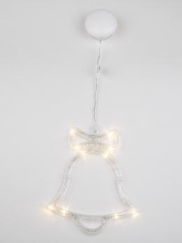 ULD-H1620-010-STA-3AAA WARM WHITE IP20 BELL Фигура светодиодная Колокольчик на батарейках 3AAA не в-к. 16х20см. Подвесная. 10 светодиодов. Теплый белый свет.  Провод прозрачный. TM Uniel